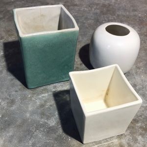 Set of 3 Ceramic Planters